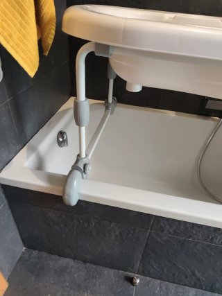Bañera para bebé con cambiador