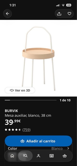 Mesa auxiliar Ikea