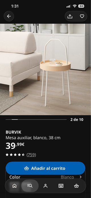 Mesa auxiliar Ikea