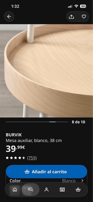 Mesa auxiliar Ikea