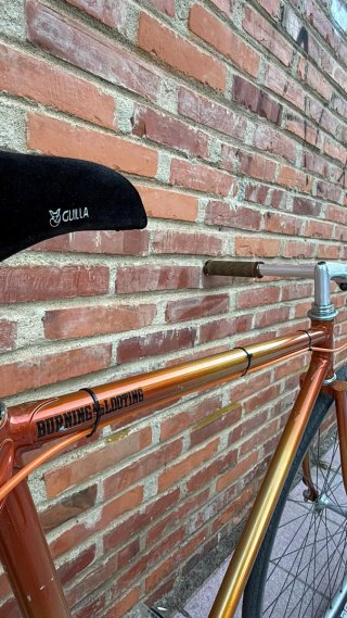 Bicicleta Fixie Urbana Naranja