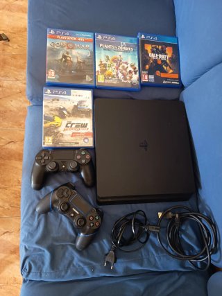 Consola PlayStation 4 (PS4) con 2 Mandos y Juegos