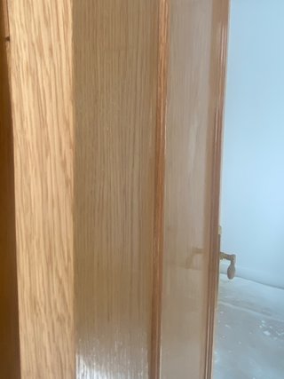 Puerta Roble Maciza con Cristal