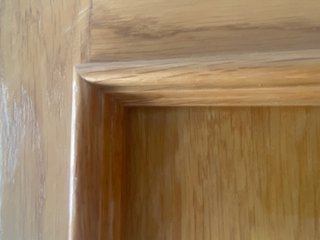 Puerta Roble Maciza con Cristal