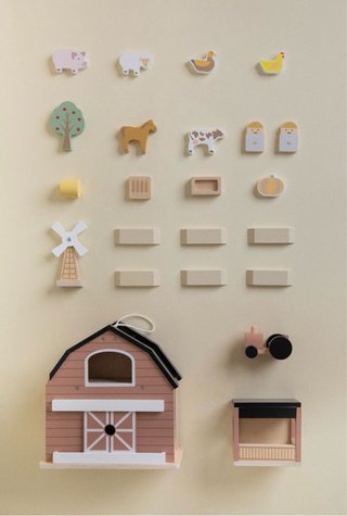 Granja de Juguete de Madera Sklum