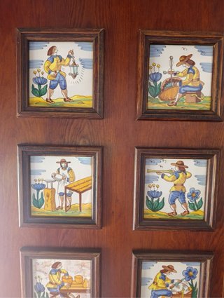 Azulejos decorativos de oficios antiguos 15×15 cm