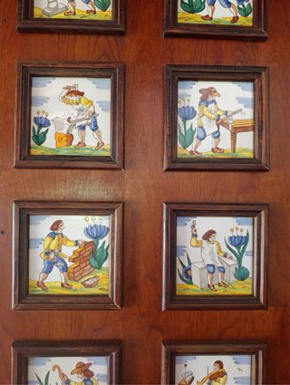 Azulejos decorativos de oficios antiguos 15×15 cm