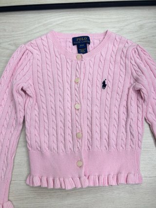 Cárdigan Rosa Ralph Lauren Niña