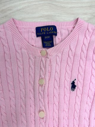 Cárdigan Rosa Ralph Lauren Niña