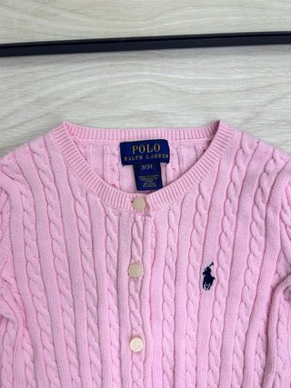 Cárdigan Rosa Ralph Lauren Niña
