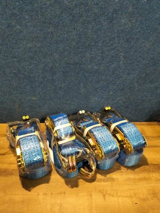 Set 4 Correas tensoras AREBOS 6m 50mm