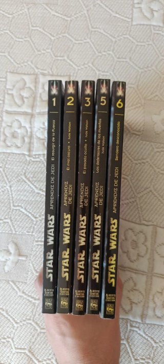 Pack 5 libros star wars aprendiz de jedi