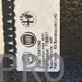 JUEGO ALFOMBRILLAS FIAT / CITROEN / PEUGEOT NUEVO
