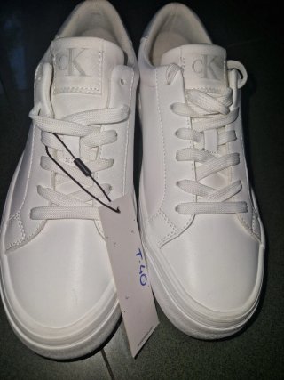 Zapatillas Calvin Klein Bright White silver