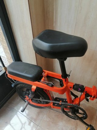 Bicicleta Eléctrica Plegable Naranja