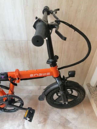 Bicicleta Eléctrica Plegable Naranja