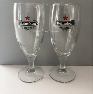 Coppia calici da birra Heineken