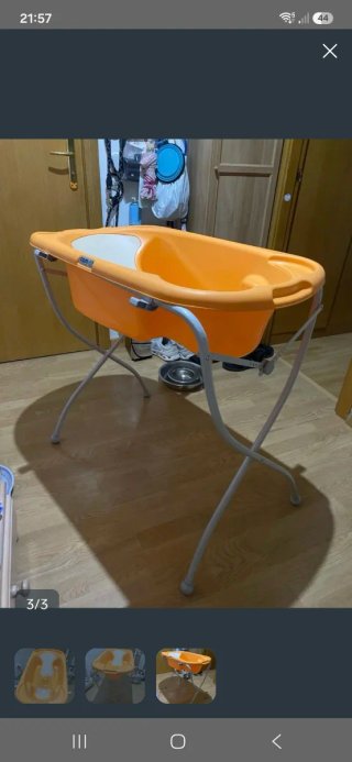 Bañera para Bebé Cam con Patas Plegables