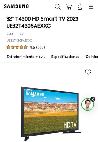 Samsung TV 32 T4300 HD Smart TV