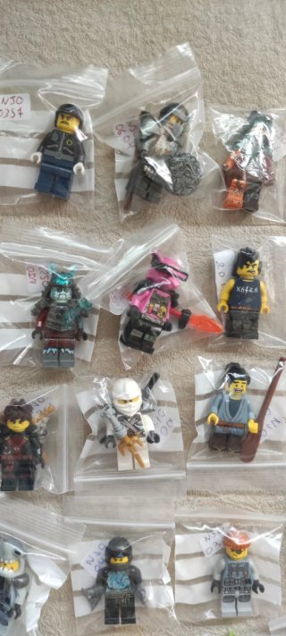 (2) Lote 43 Figuras Minifiguras Lego Ninjago