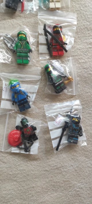(2) Lote 43 Figuras Minifiguras Lego Ninjago