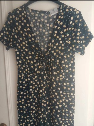 Mono largo estampado floral mujer