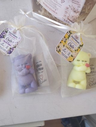 Ositos Aromáticos de Cera de Soja Artesanales