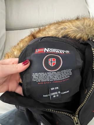 Parka Geographical Norway Mujer Negra