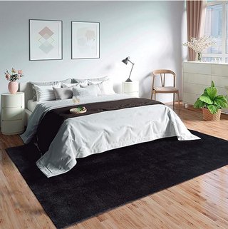Alfombra Mia's Teppiche 80x150 cm Negra