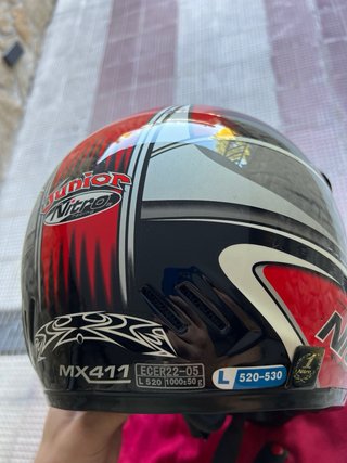Casco Moto Cross Junior Nitro MX411 Talla L