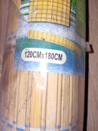 Persiana de bambú enrollable