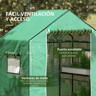Cubierta invernadero repuesto puerta cremallera