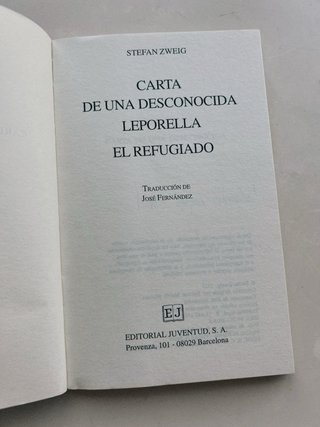 Carta de una desconocida