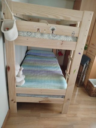 Litera de madera 90cm