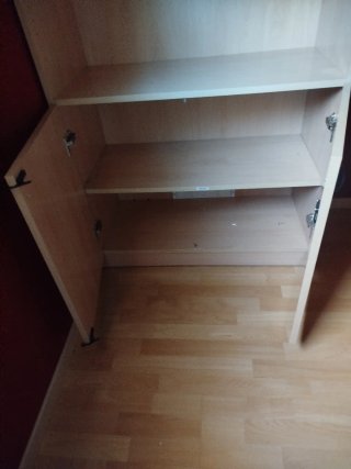 Estantería de Madera con Armario Inferior
