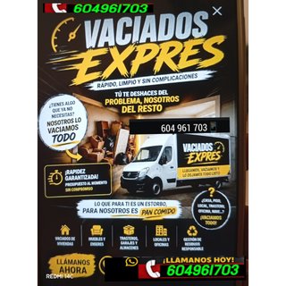 Servicio de Vaciado y Recogida de trastos muebles
