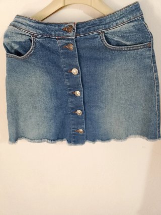 Falda Vaquera Corta Talla S