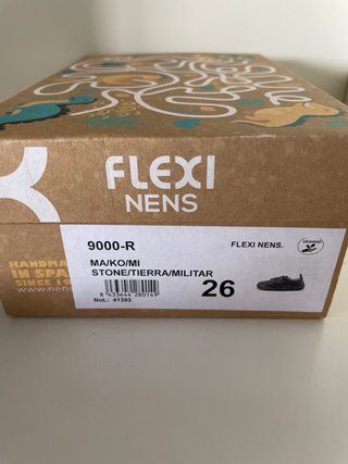 Zapatos piel Flexi Nens Beige Velcro