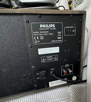 Sistema Subwoofer Philips Nero/Argento