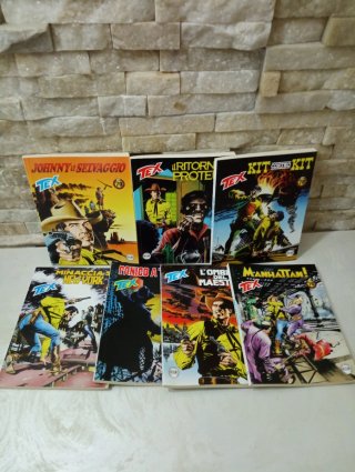 Set di 7 pezzi fumetti Tex