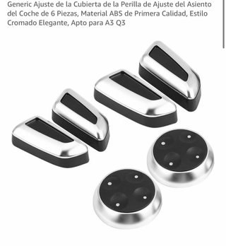 Kit 6 Embellecedores Asientos Audi A3 Q3