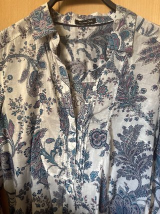 Camisa Estampada Massimo Dutti Talla 40 algodon