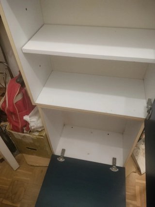 Mueble de cocina negro/marrón
