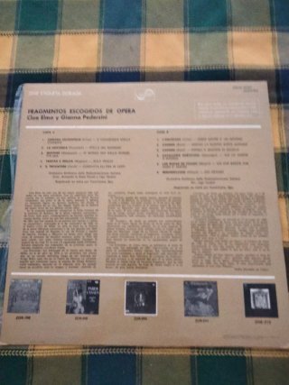 4 Discos de Vinilo Fragmentos de Ópera