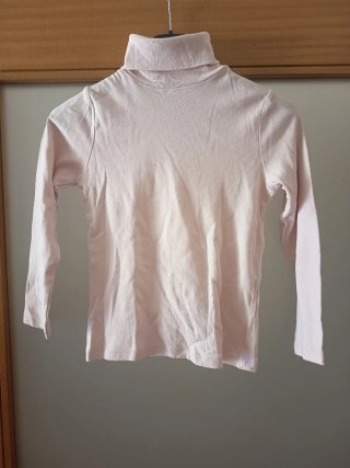 T-shirt de Manga Comprida e Gola Alta