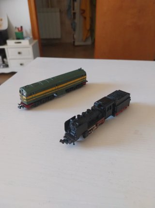 Maqueta de Tren Ibertren 801 vía 3N + caja +trenes