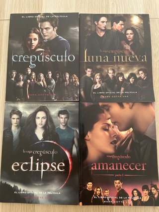 4 libros oficiales de las peliculas crepusculo