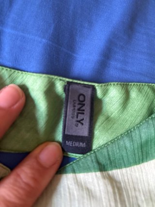 Blusa verde cuello halter