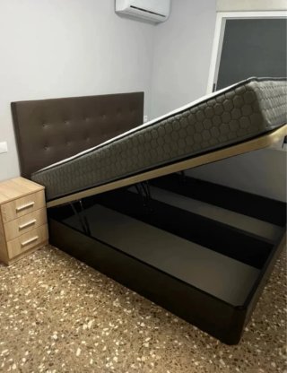 Canapé abatible de madera con o sin colchón