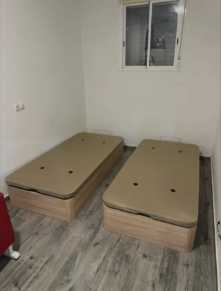 Canapé abatible de madera con o sin colchón